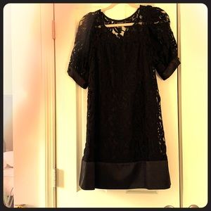 Adrianna Papell black Lace dress